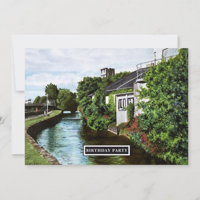 Invitation Pittoresque Galway Irlande Toute année Anniversair (Devant)