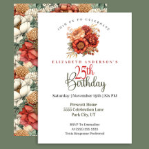 Pivoine et Chrysanthème Élégante d'Automne 25e Ann