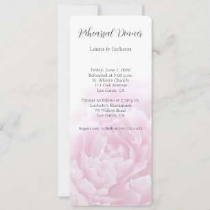 Invitation Pivoines roses