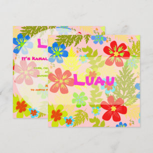 Invitation Pix-Dezines couleur arrière - plan de la jungle ha