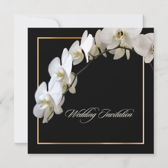 Invitation Pix-Dezines orchidées/phalaenopsis (Devant)