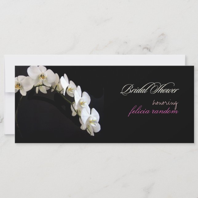 Invitation Pix-Dezines orchidées/phalaenopsis (Devant)