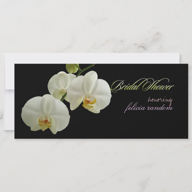 Invitation Pix-Dezines orchidées/phalaenopsis (Devant)