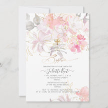 PixDezin Blush aquarelle Sweetpeas Baptême