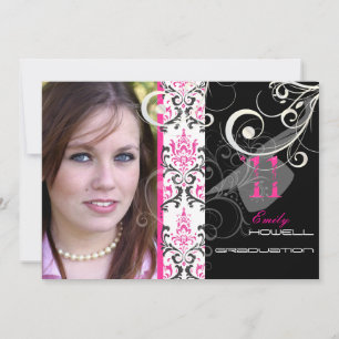 Invitation PixDezines 201x, Rossi Damask