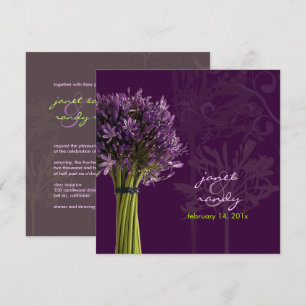 Invitation PixDezines Agapanthus violet DO-IT-YOURSELF couleu