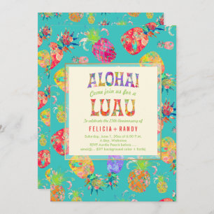 Invitation PixDezines Aloha Aloha Hawaiian Pineapples/DO-IT-Y