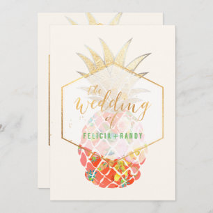 Invitation PixDezines Aloha Hawaiian Ananas/DO-IT-YOURSELF Ar