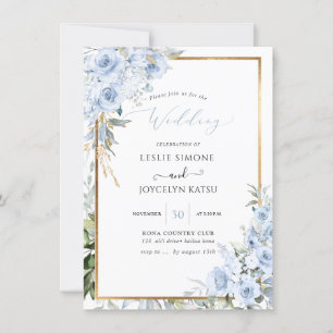 Invitation PixDezines Aquarelle Dusty Rose Mariage