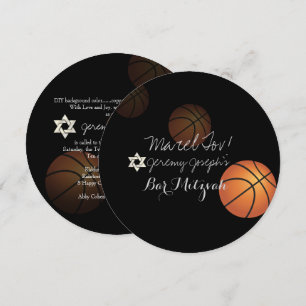 Invitation PixDezines Basketball Bar Mitzvah/DO-IT-YOURSELF C