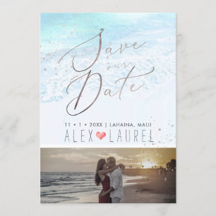 Invitation PixDezines Beach / Shoreline Enregistrer la date