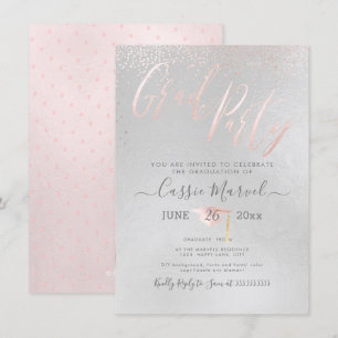 Invitation PixDezines Blush Pink 2019 Grad Party