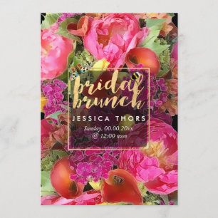 Invitation PixDezines Bridal Brunch Peonies/Calla Lily
