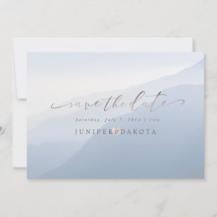 Invitation PixDezines Chaîne de montagnes brumeuse rustique