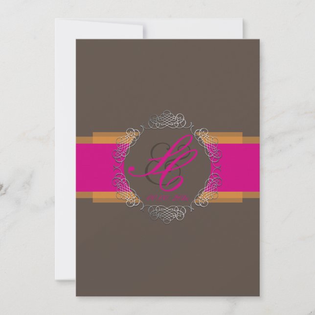Invitation PixDezines Chole Filigree|DO-IT-YOURSELF couleurs| (Devant)