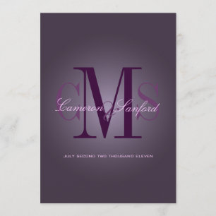 Invitation PixDezines Contemporain + classe/prune