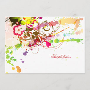 Invitation PixDezines couleur arrière - plan/passion tropical