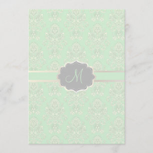 Invitation PixDezines couleur Damas victorienne/fruits de mer
