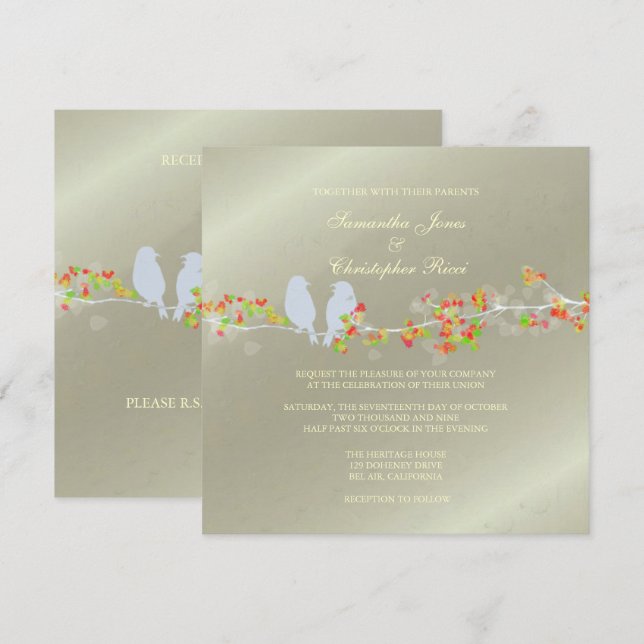 Invitation PixDezines COULEUR INSÉPARABLE/DO-IT-YOURSELF ARRI (Devant / Derrière)