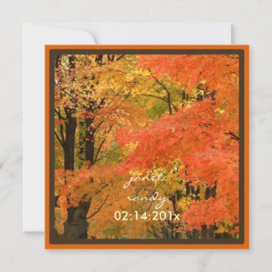 Invitation PixDezines dans les bois, événements mariages de a
