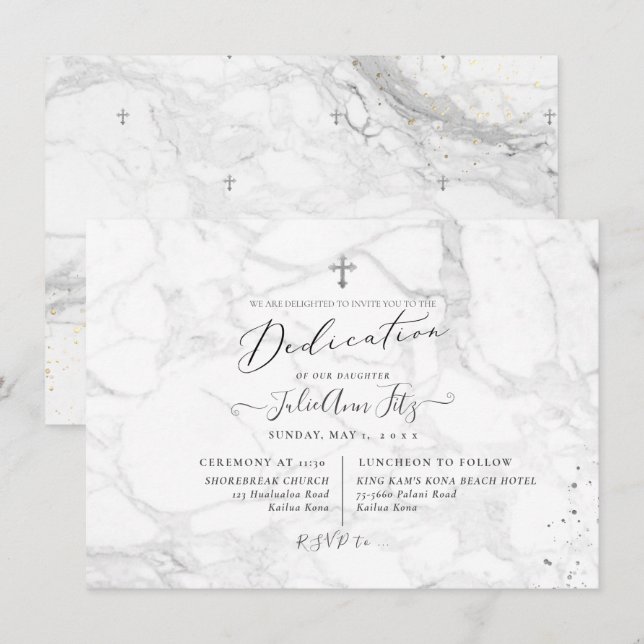 Invitation PixDezines - Dédicace en marbre (Devant / Derrière)