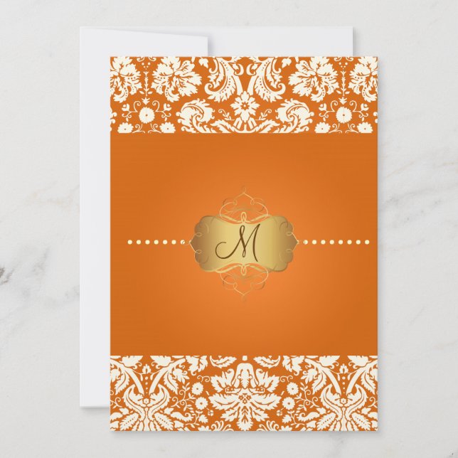 Invitation PixDezines desiens damask/DO-IT-YOURSELF arrière - (Devant)