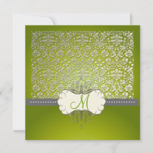 Invitation PixDezines desiens damask/DO-IT-YOURSELF arrière -
