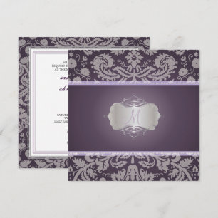 Invitation PixDezines DESIREE DAMASK/DO-IT-YOURSELF arrière -