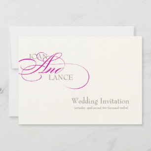 Invitation PixDezines DO-IT-YOURSELF couleur, fuschia... poli