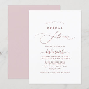 Invitation PixDezines do-it-yourself couleurs Dusty Rose Fête