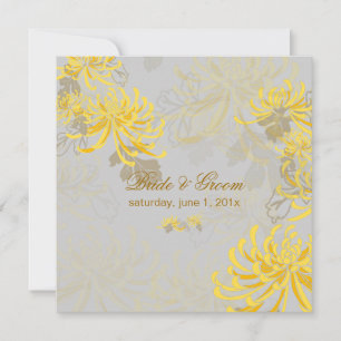 Invitation PixDezines do-it-yourself mums arrière - plan/jaun