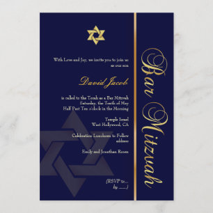 Invitation PixDezines DO-IT-YOURSELF OR CLASSIQUE/BAR MITZVAH