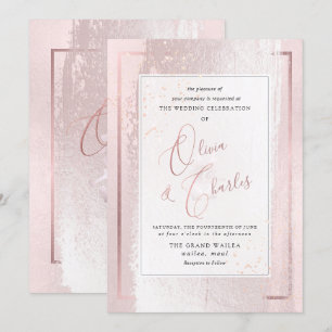 Invitation PixDezines Double Happiness, rose pâle