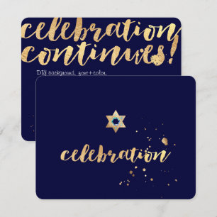 Invitation PixDezines éblouies/or/Bar Mitzvah/réception