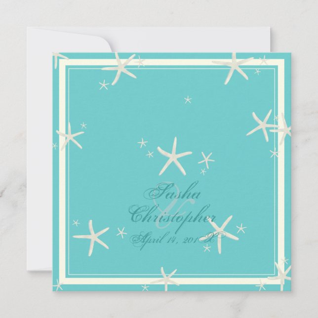 Invitation PixDezines, étoile de mer/do-it-yourself couleur a (Devant)