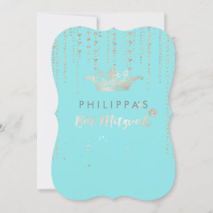 Invitation PixDezines Faux Argent Couronne/Coeurs/do-it-yours