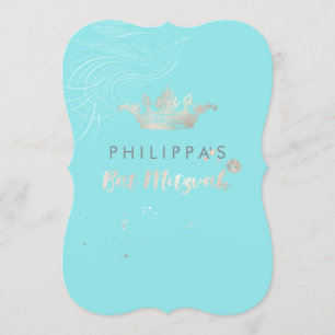 Invitation PixDezines Faux Argent Crown/Doves/DO-IT-YOURSELF 