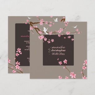 Invitation PixDezines Fleur de cerisier/do-it-yourself couleu