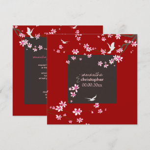 Invitation PixDezines Fleur de cerisier/do-it-yourself couleu