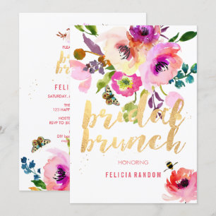 Invitation PixDezines Floral Watercolor Bridal Brunch/DO-IT-Y