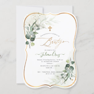 Invitation PixDezines H2 Eucalyptus Bautizo