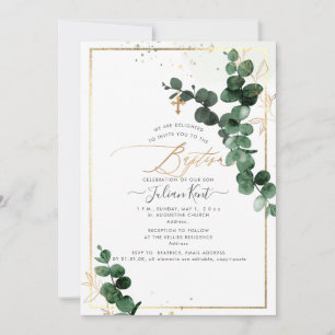 Invitation PixDezines H2 Gum Eucalyptus Baptême