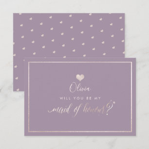 Invitation PixDezines Iridescente Blush Pink, Maid of Honor