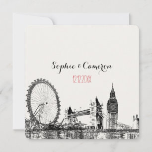 Invitation PixDezines Londres/couleur de fond DIY