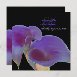Invitation PixDezines lys calla violet/do-it-yourself