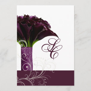 Invitation PixDezines lys calla violet/do-it-yourself