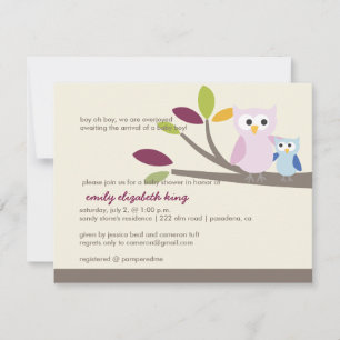 Invitation PixDezines maman+bébé pour une douche
