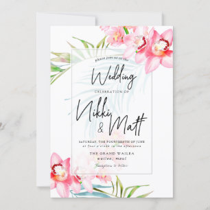 Invitation PixDezines, Mariage tropical