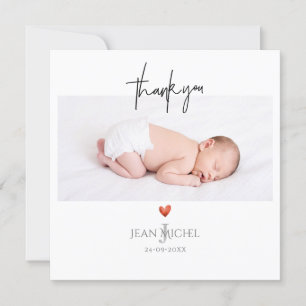 Invitation PixDezines Monogramme Merci+Coeur