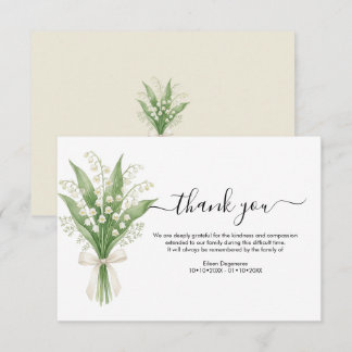 Invitation PixDezines Muguet de mai Deuil